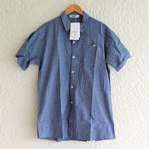 Cotton Button Up Striped Shirt XXL (NWT)